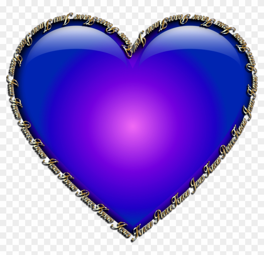 Heart Peace Sign And Crown Clipart - Royal Blue Colour Hearts - Png Download #172285