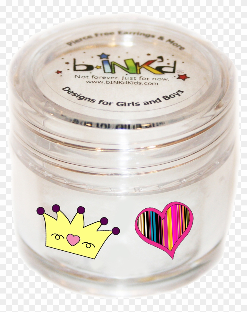 Bink'd® Crown / Striped Heart Jar - Color Clipart #172862