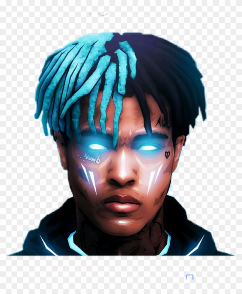 Blue Sticker - Xxxtentacion Png Clipart