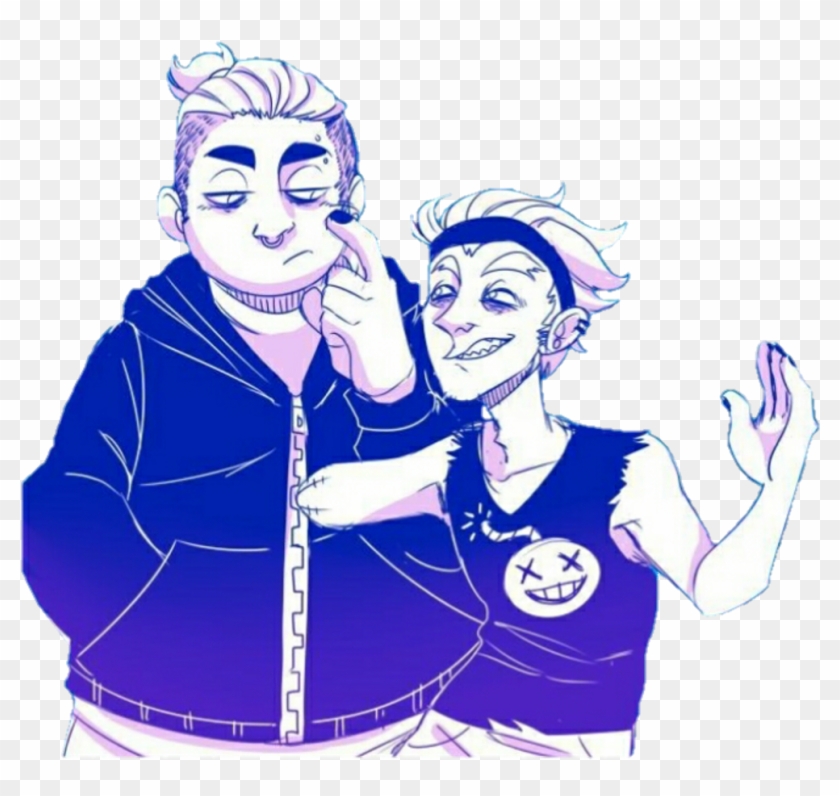 Junkrat Sticker - Junkrat X Roadhog Highschool Au Clipart #173311