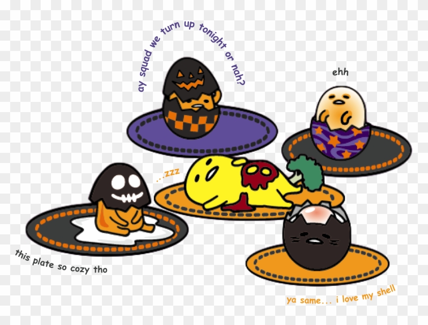 Source Gudetama The Lazy Egg Halloween Sanrio Png Gudetama - Gudetama Halloween Clipart
