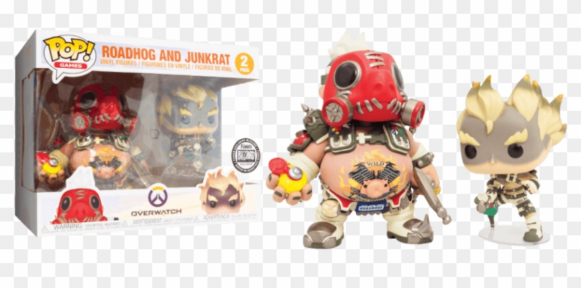 Vinyl Roadhog And Junkrat 2-pack Live - Junkrat Funko Pop Clipart #173391