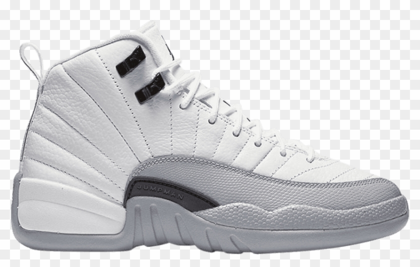 jordan retro 12 white and gray