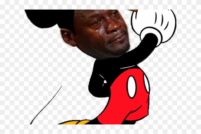Michael Jordan Clipart Cartoon - Mickey Mouse Crying - Png Download