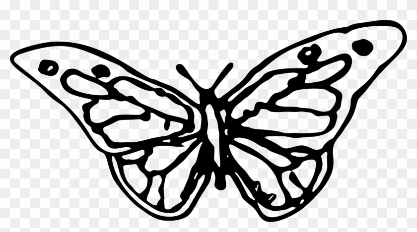 This Free Icons Png Design Of Hand Drawn Butterfly Clipart #174146