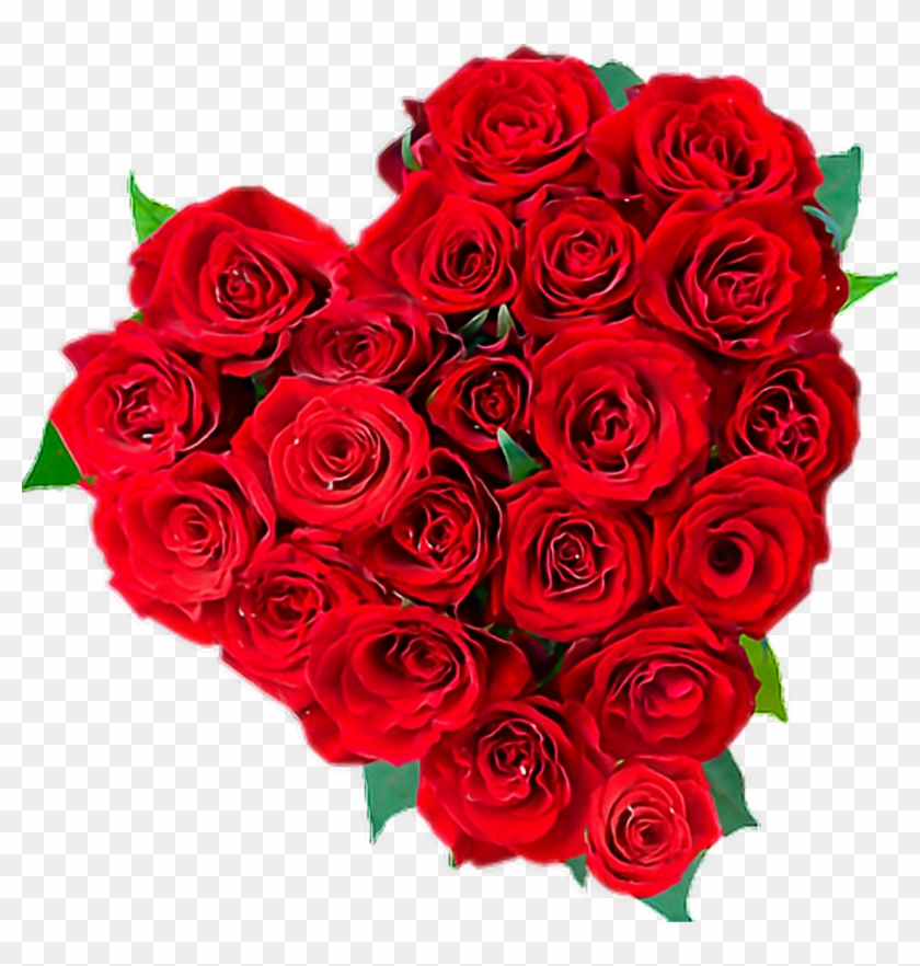 Coração Sticker - Heart Shaped Red Rose Bouquet Clipart #174323