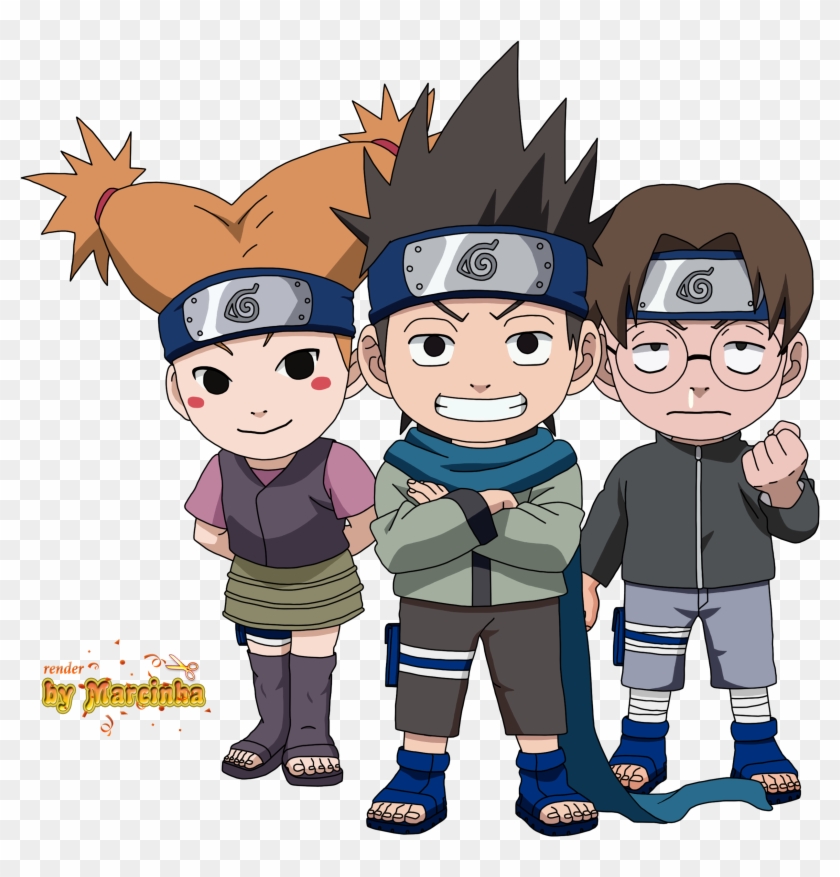 Picture Of Them In Naruto For Reference - Konohamaru And Friends Clipart