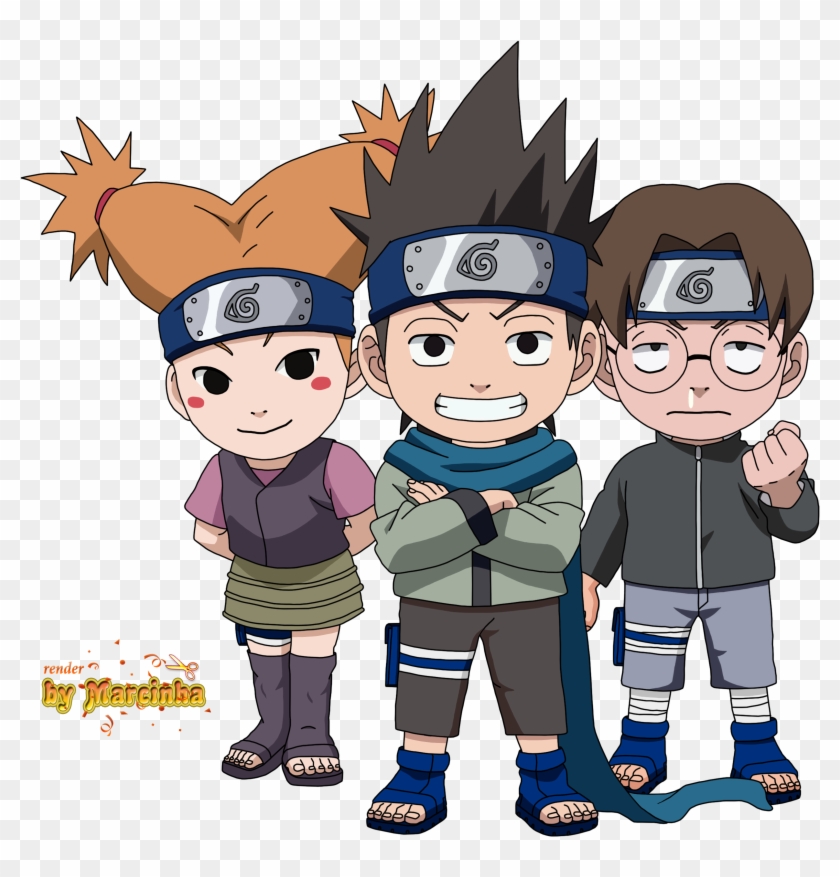 Picture Of Them In Naruto For Reference - Konohamaru And Friends Clipart #174516