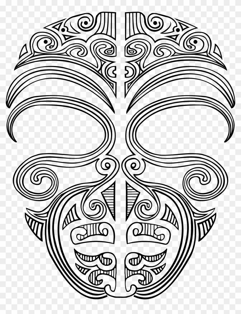 Ta Moko Face Tattoo Mask Pinterest Maori Face Tattoo Png Clipart