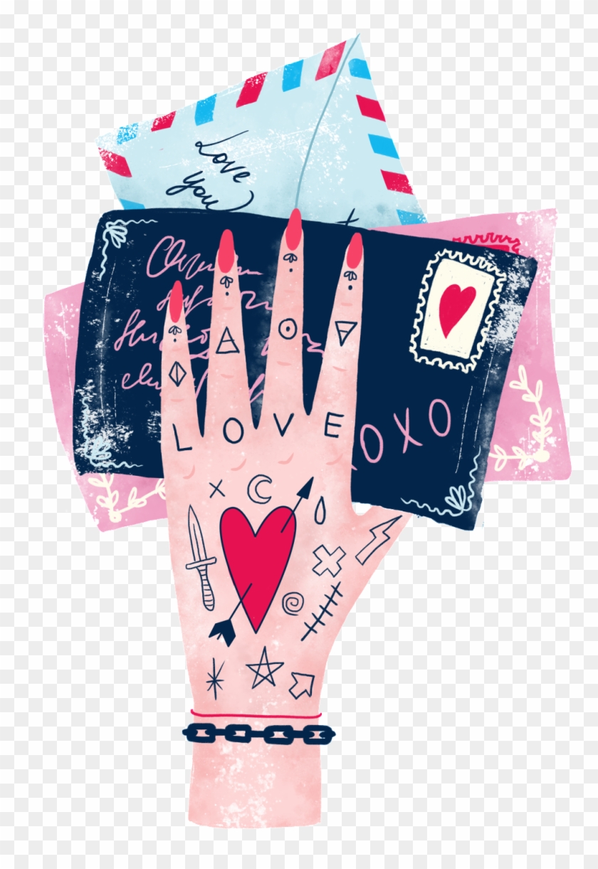 Cartoon Pattern Hand Drawn Transparent - Love Clipart