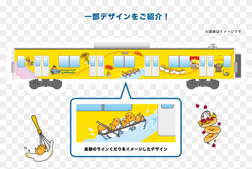 Seibu Gudetama Train Clipart