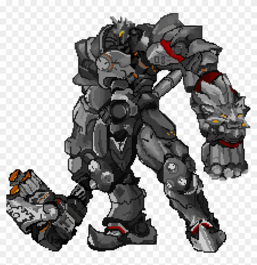 Clip Art Reinhardt Transparent - Reinhardt Pixel Art - Png Download