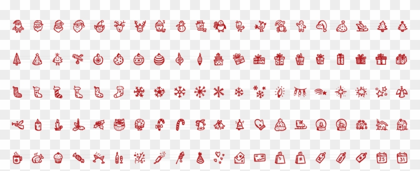 Merry Icons 100 Christmas Vector Icons Full List - Christmas Icons Vector Png Clipart