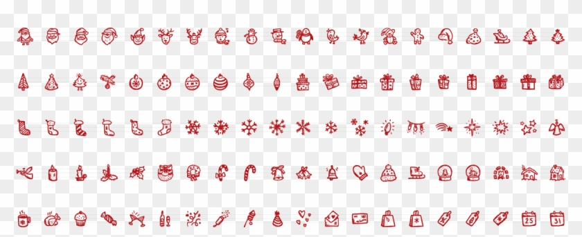 Merry Icons 100 Christmas Vector Icons Full List - Christmas Icons Vector Png Clipart #175311