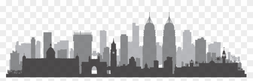 Mumbai Skyline Silhouette Clipart