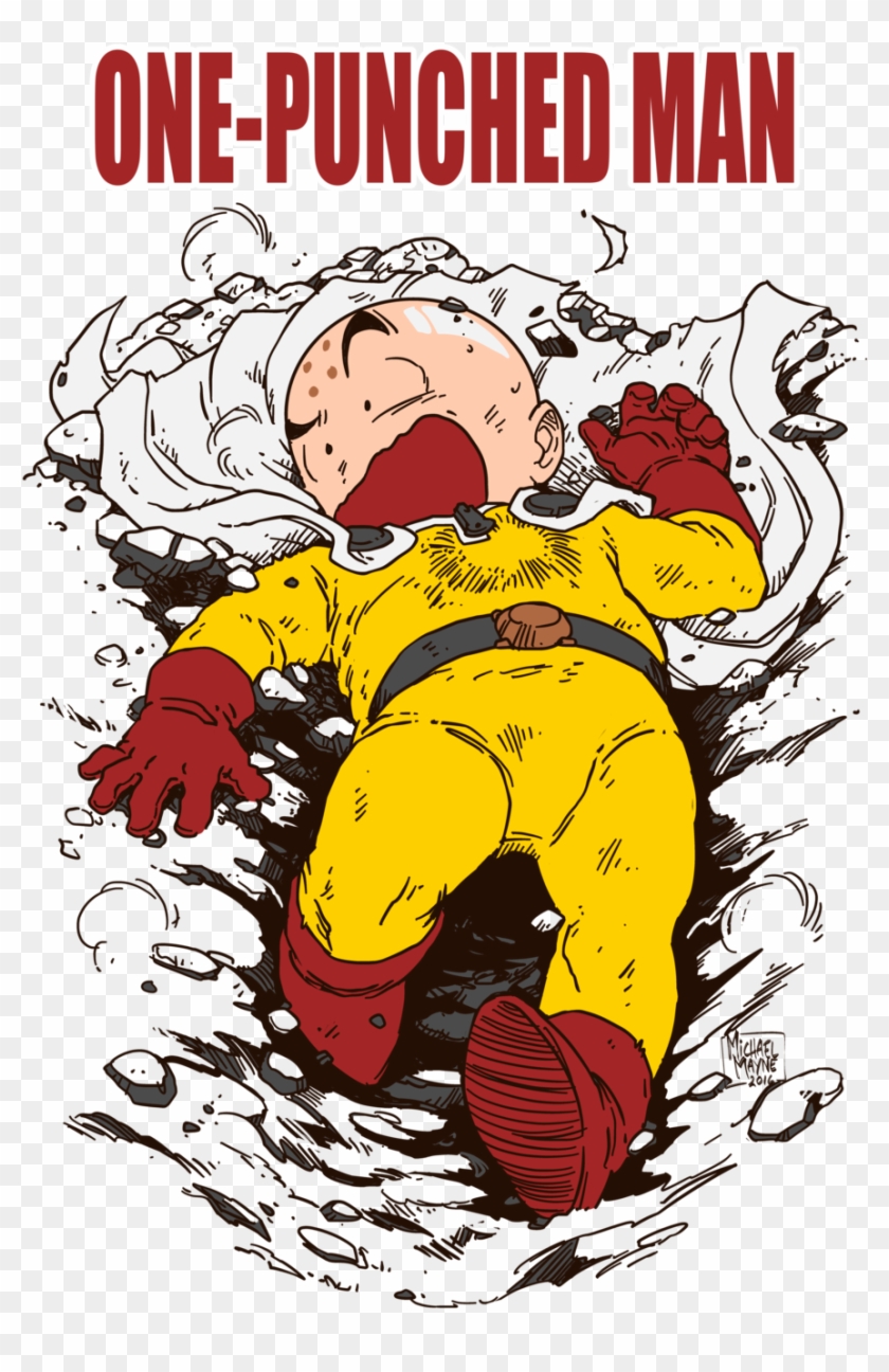 One Punched Man Krillin Saitama By Michaelmayne - Krillin One Punch Man Clipart #175365