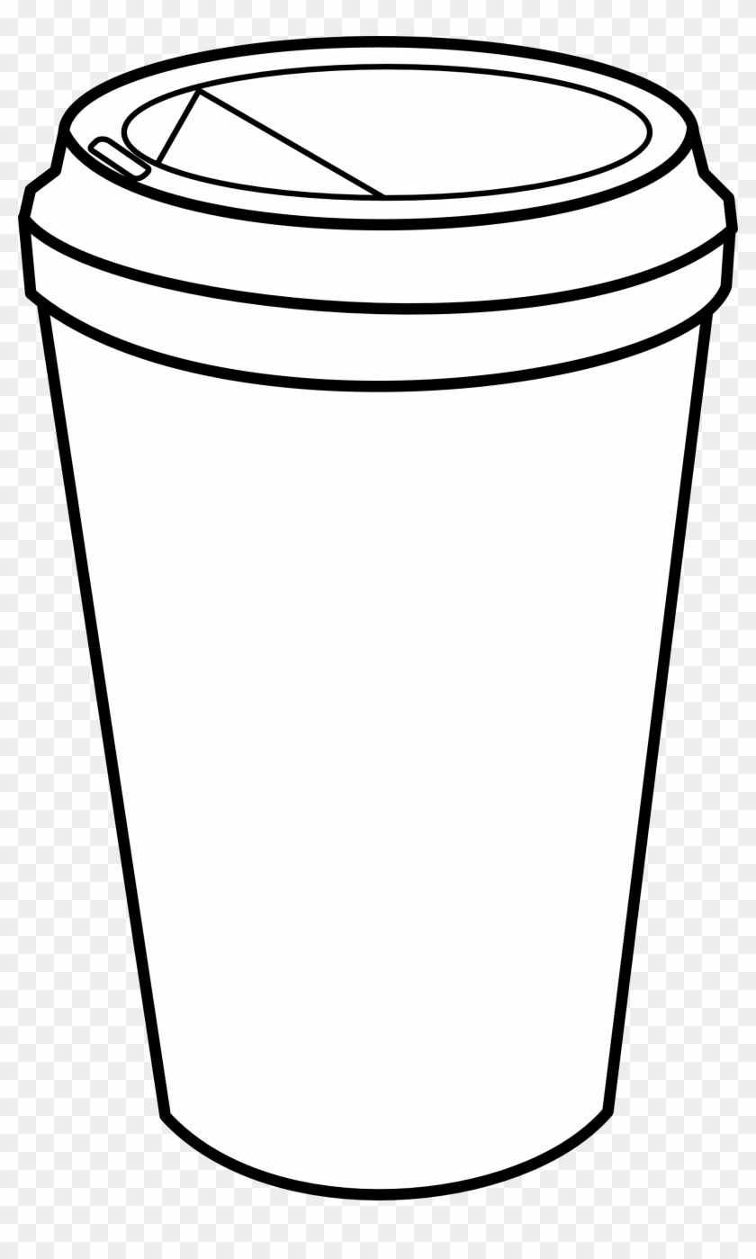 Bbq - Food - Clipart - Black - And - White Coffee Cup - Clip Art Coffee Cups - Png Download