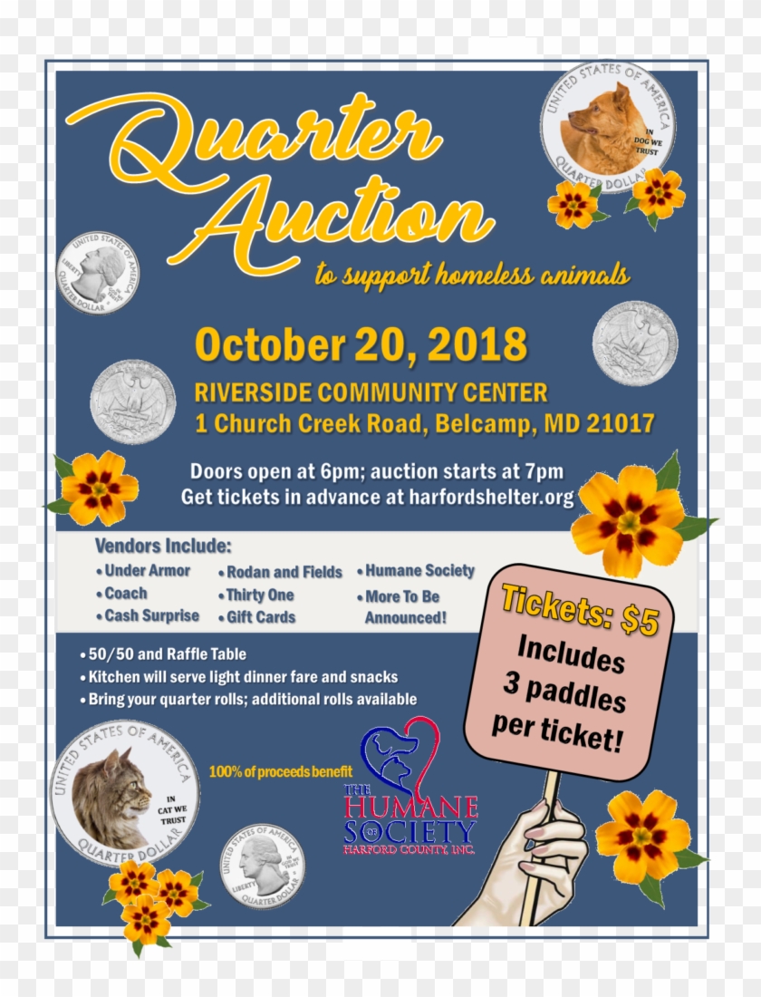 100% Of Proceeds Benefit Homeless Animals At The Humane - Flower Clipart