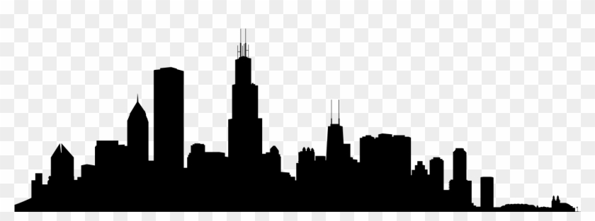 Orlando Skyline Silhouette At Getdrawings - Chicago Clipart #175611
