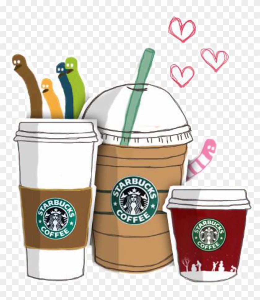 Starbucks Clipart Cartoon - Starbucks Drawings - Png Download