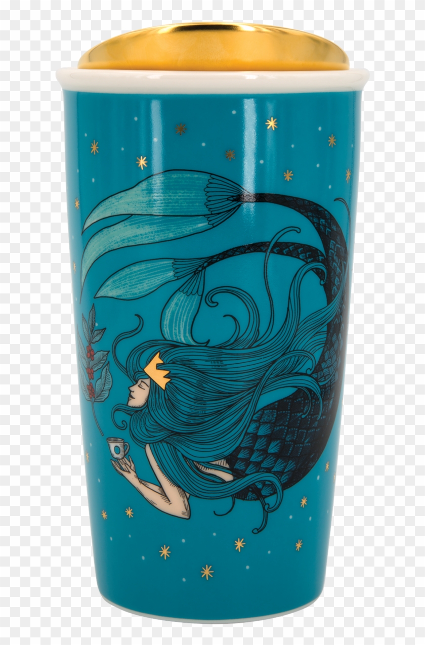Sharing Is Caring - Siren Starbucks Swimming Clipart