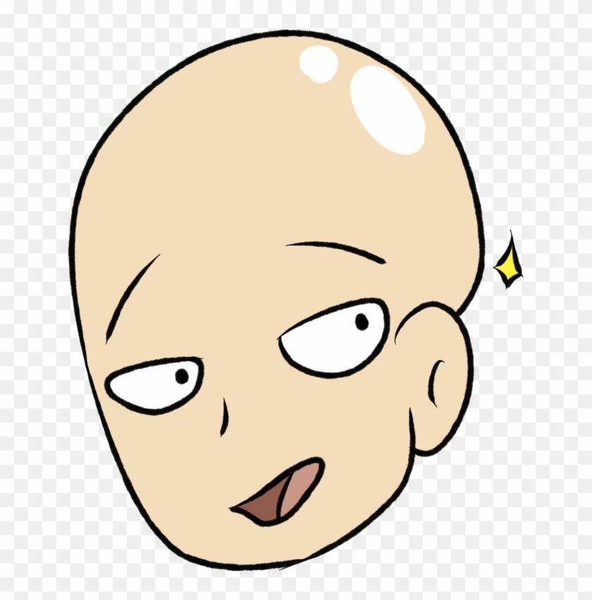 Saitama Head Png Clip Art Free - Cartoon Transparent Png