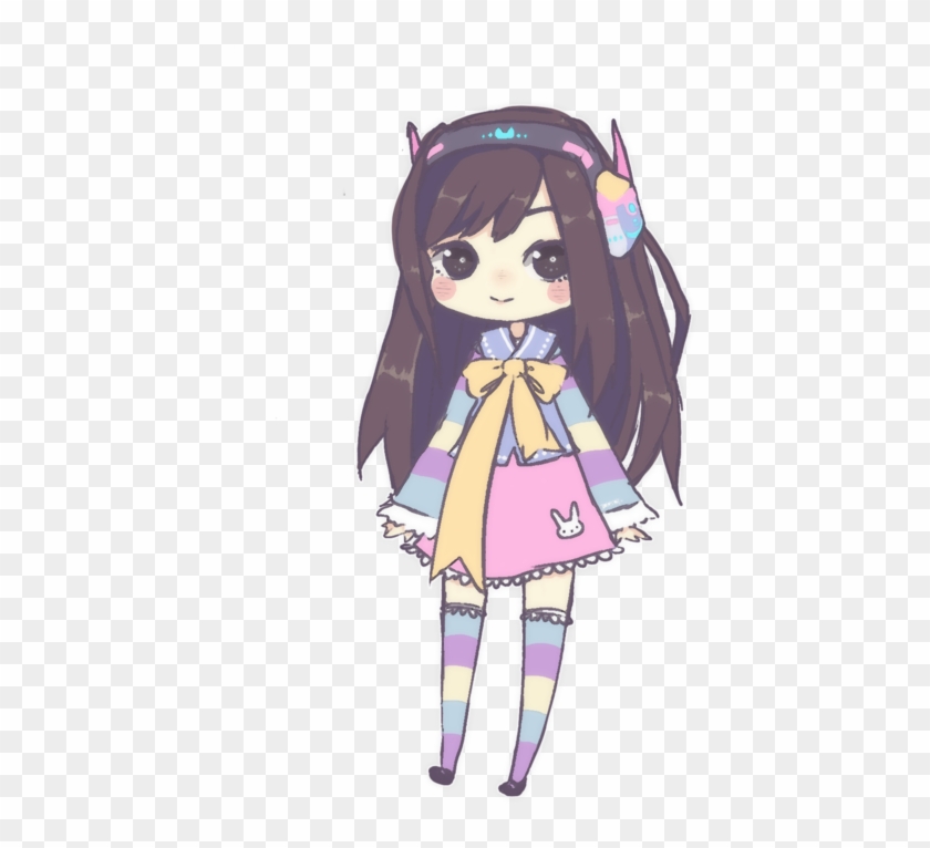 Angelina Kostina D - Overwatch D Va Chibi Clipart #176264