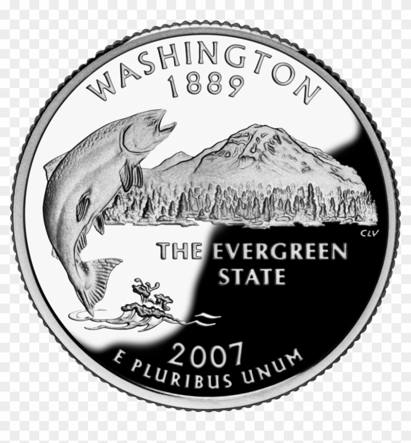 Washington Sales Tax Quarter - Washington State Quarter Clipart #176314