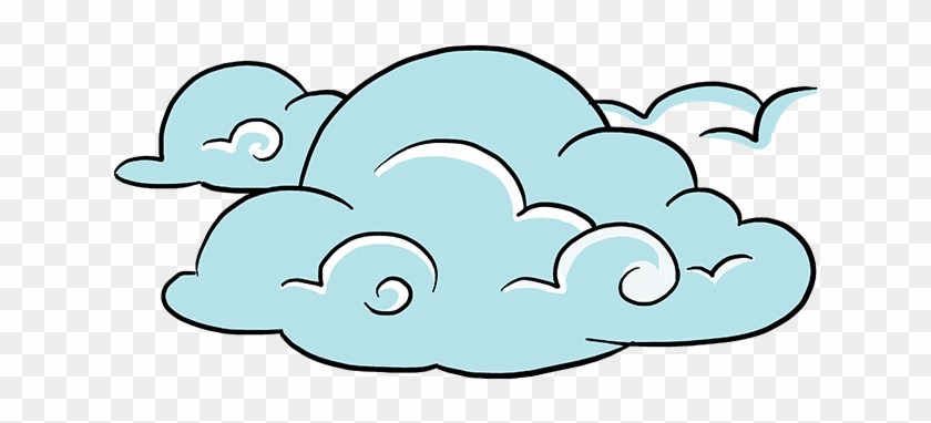 Really Easy Drawing Tutorial Step - Easy Clouds To Draw Clipart #176359