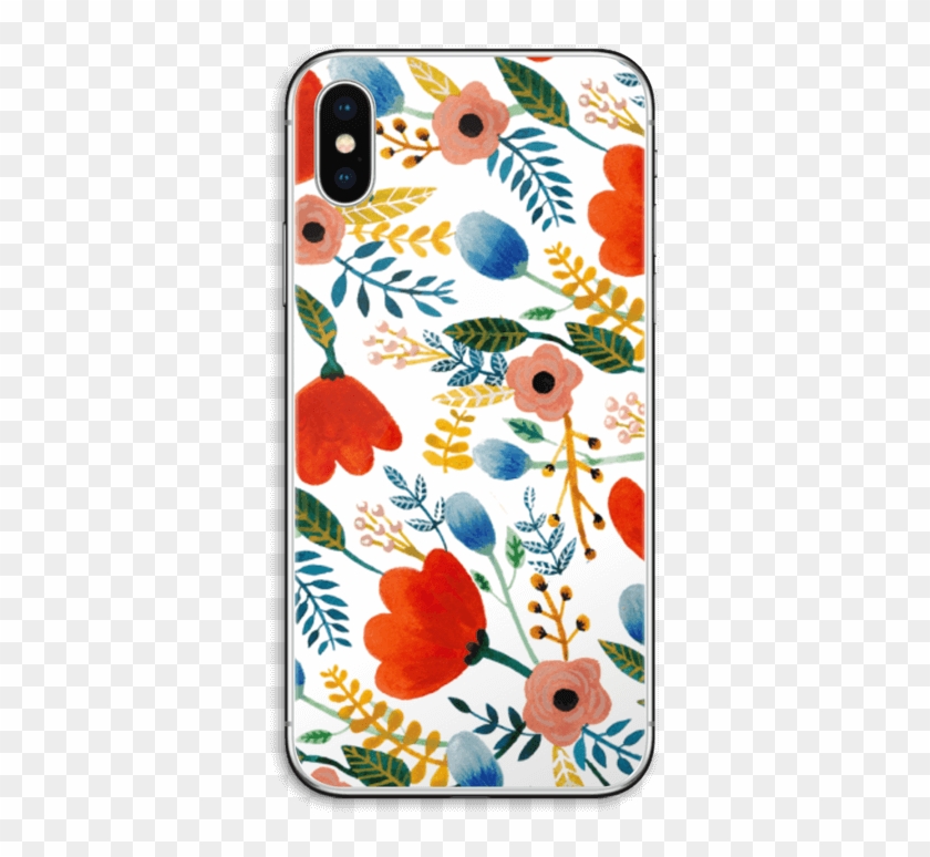 Rosa's Flowers Skin Iphone X - Iphone Clipart #176530
