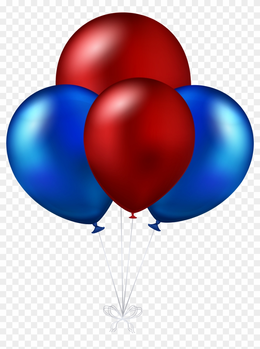 Red And Blue Balloons Transparent Png Clip Art Image