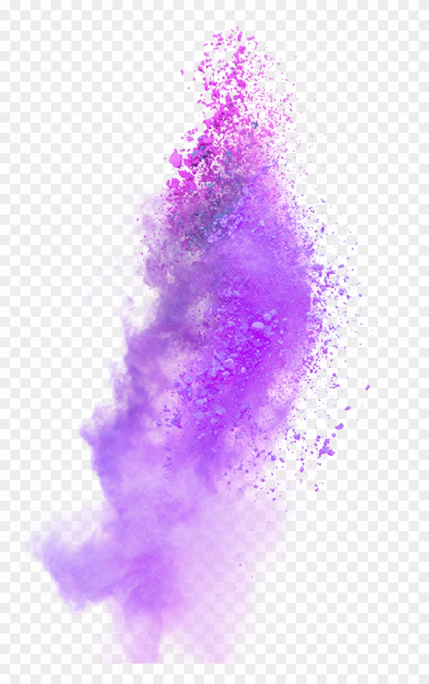 Purple Sticker - Purple Powder Explosion Png Clipart #176607