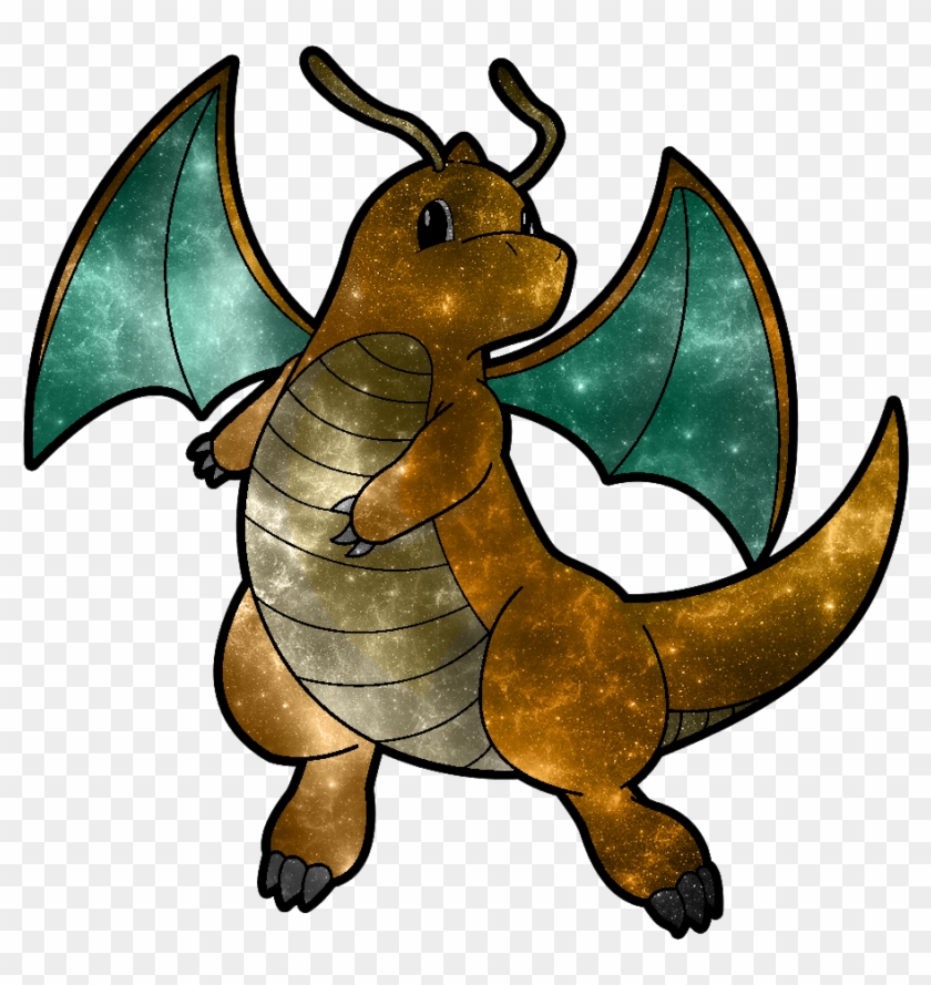 My Personal Favorite Photoshop Effect, Here Is A Cosmic - Pokemon Dragonite Clipart #176848