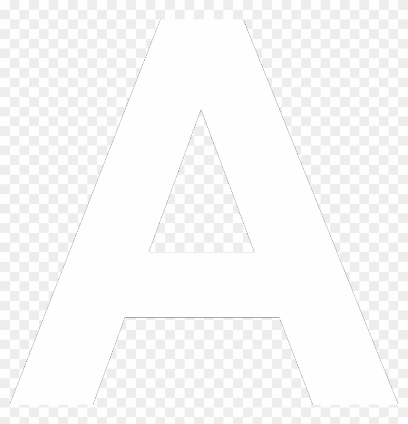 A - White Letter A No Background Clipart