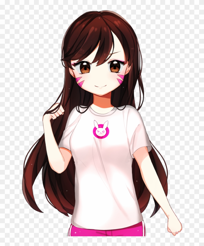 #d - Va - Overwatch Young Dva Clipart