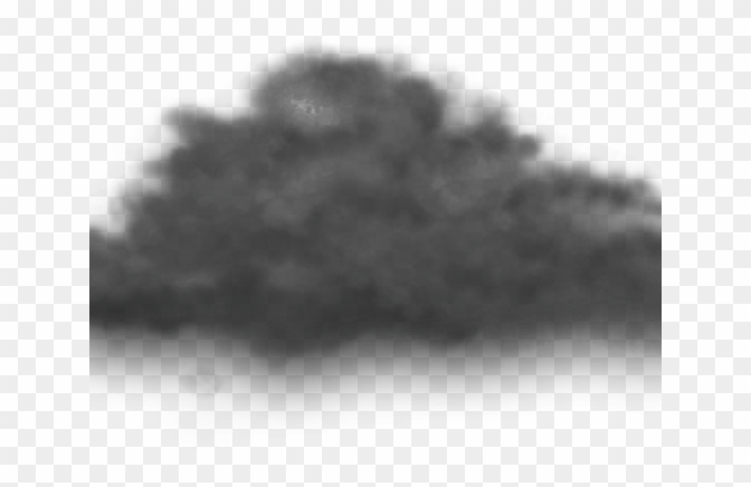 Dark Clipart Smoke Cloud - Black Cloud Png Transparent #177160