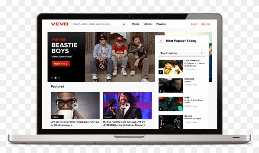 Vevo - Website Clipart