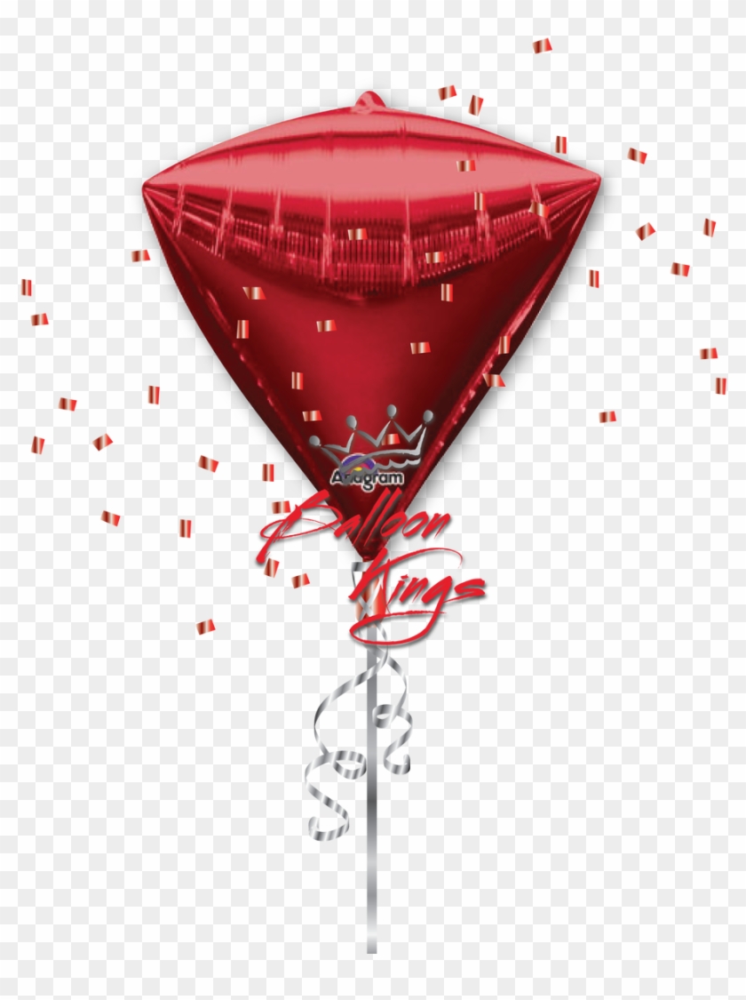 Diamondz Red - Balloon Clipart