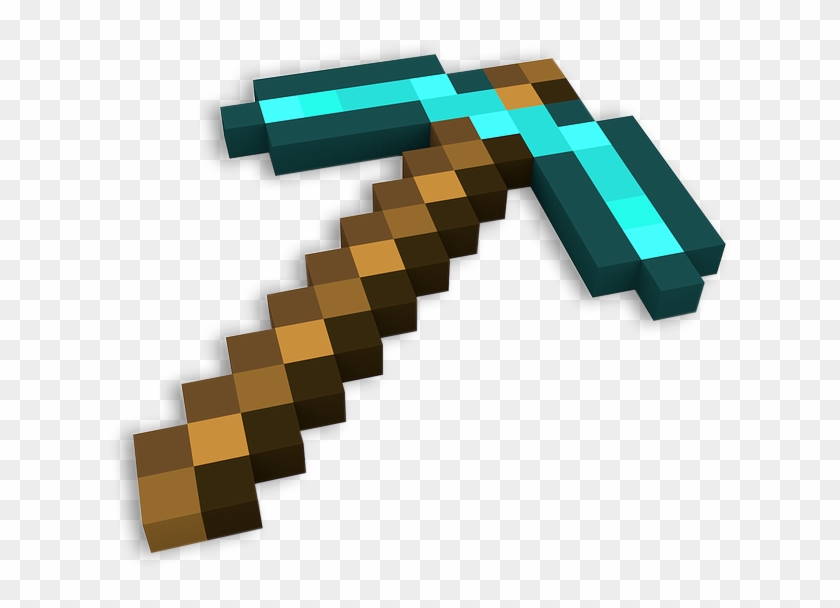 Minecraft Diamond Png Image - Minecraft Diamond Pickaxe Png Clipart #177724