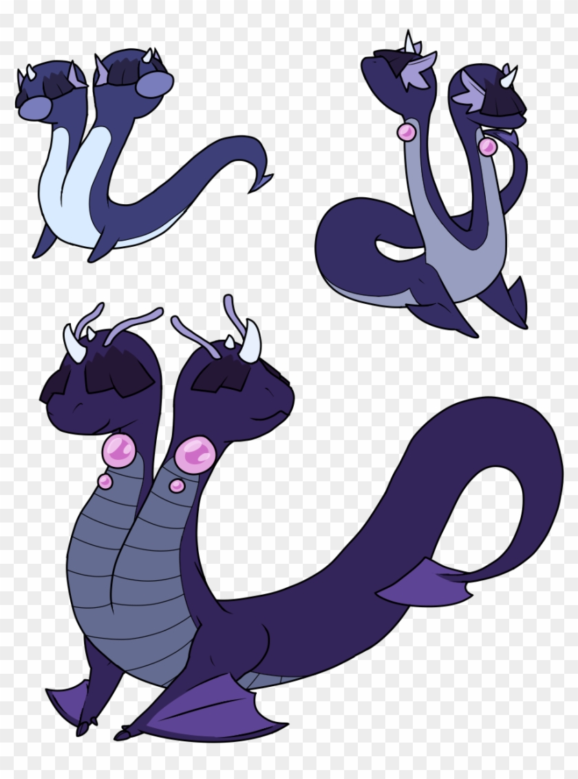 I Made The Dratini Line Into Dragon/ground Types - Cartoon Clipart