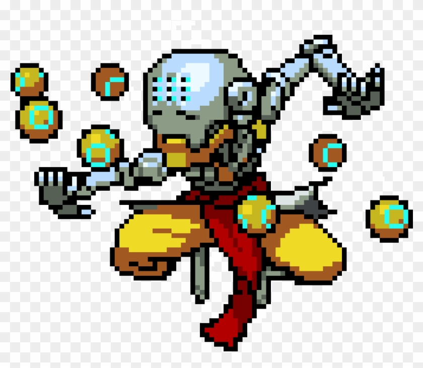 Zenyatta Pixel Art - Zenyatta Pixel Png Clipart #177787