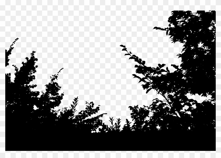 Vegetation Silhouette Clipart #178030