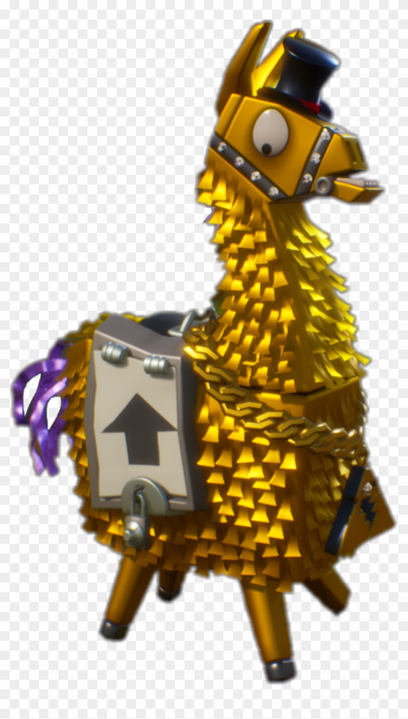 Fortnite Llama Fortnitestw Savetheworld Golden Gold - Fortnite Gold Loot Llama Clipart