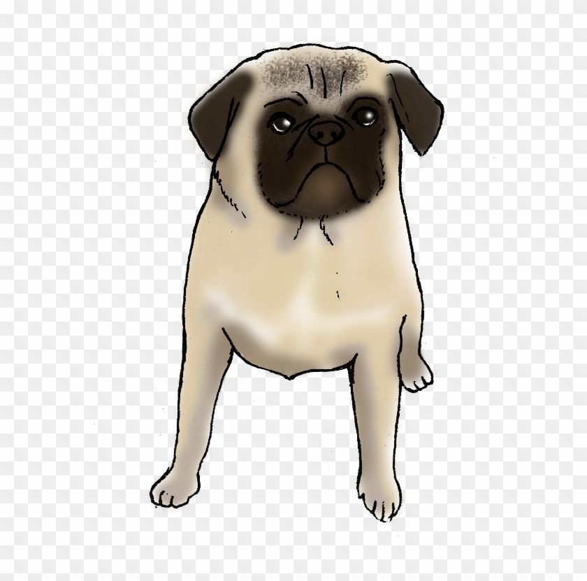 Charlie The Pug Is A Good Dog - Pug Clipart #178134