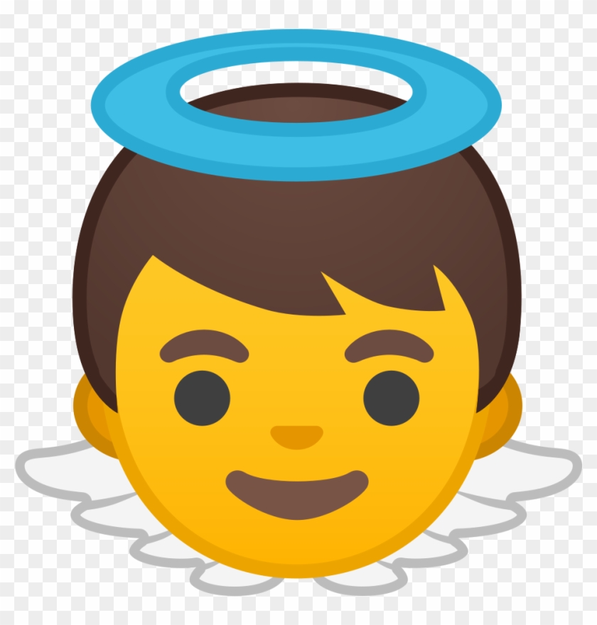 Baby Angel Icon - Emoji Menino Clipart