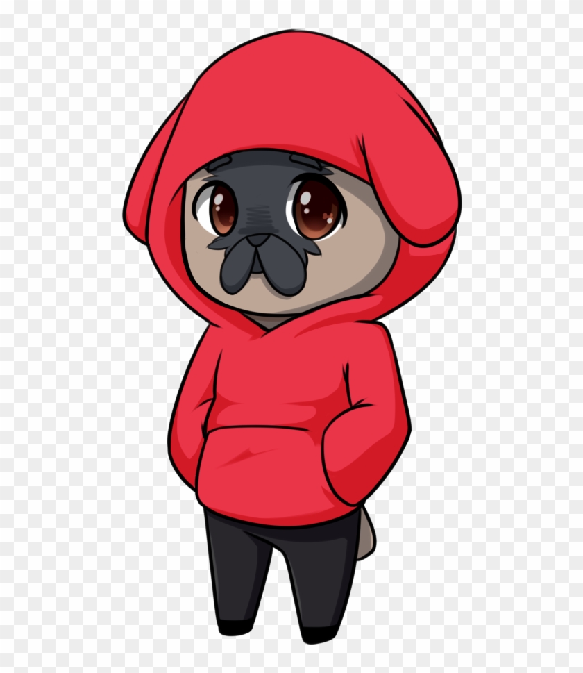 Pug Drawing Anime - Anime Pug Clipart