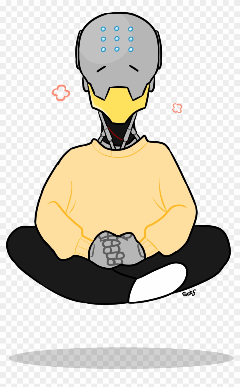 Tumblr Overwatch Zenyatta, Connect, Bond - Sitting Clipart #178325