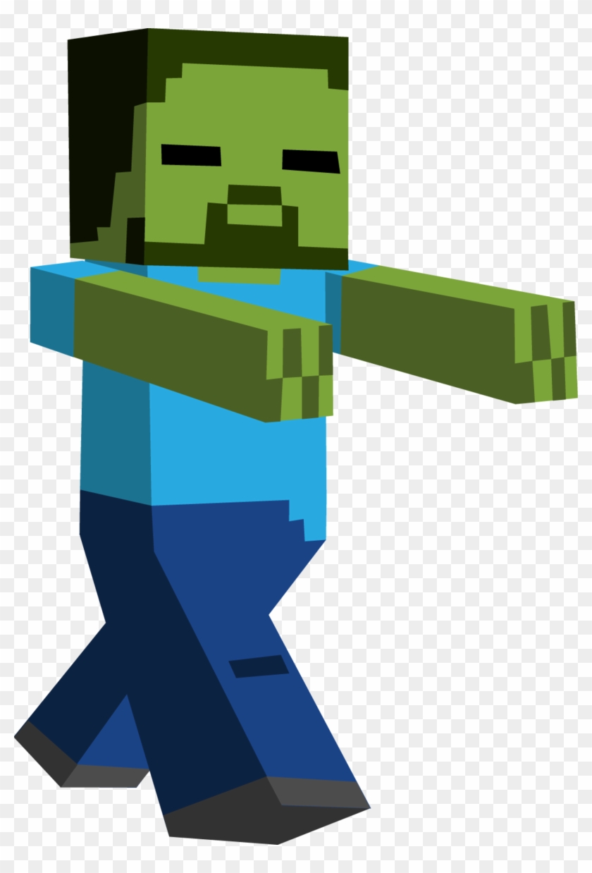 Minecraft Clipart Minecraft Clipart Minecraft Clipart - Minecraft Zombie Clipart - Png Download
