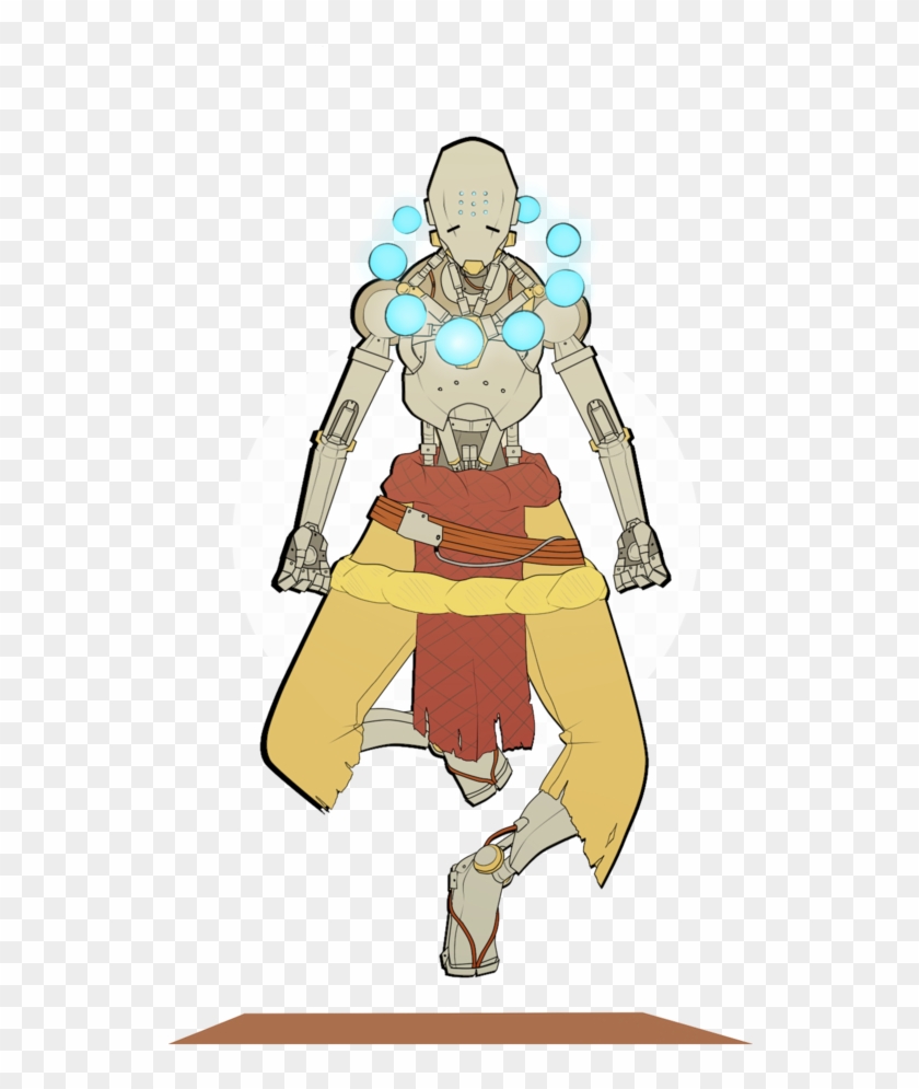 Png - Zenyatta Fan Art Transparent Clipart