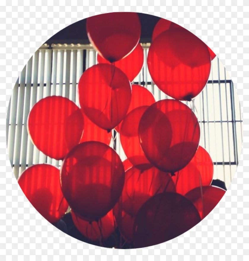 Tumblr Aesthetic Red Redballoon Redballoons Balloon - Light Red Tumblr Aesthetic Clipart #178405